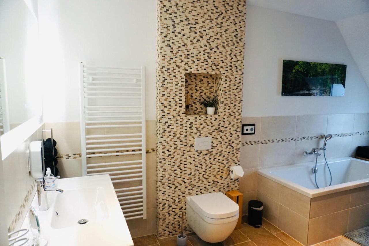 Fewo26 Im Sagenharz - Stilvolles Family-Apartment, 2 Sz, Klimaanlage, Wlan, Netflix & Free Parking Thale Dış mekan fotoğraf
